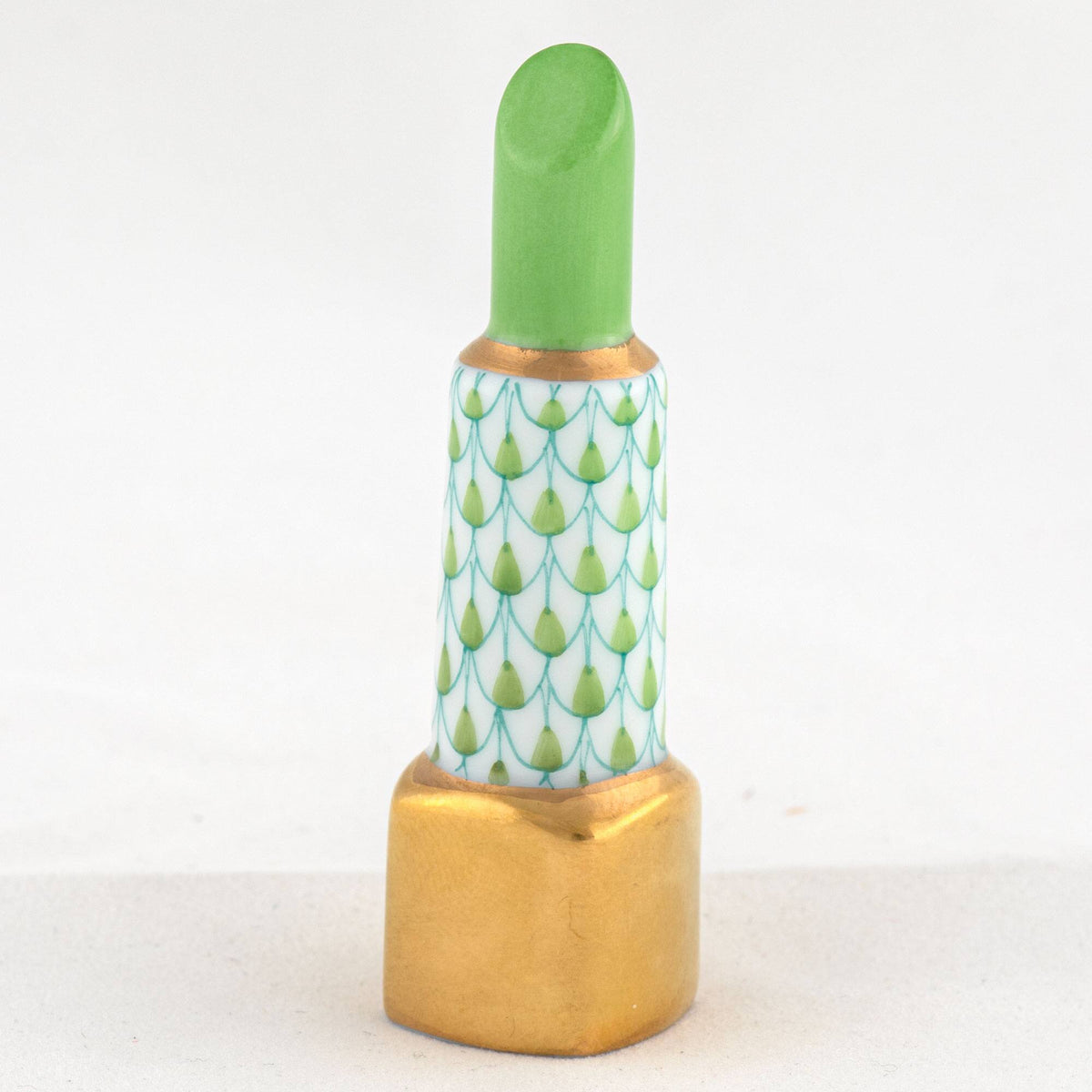Herend Lipstick Figurine – Key Lime, alternate view