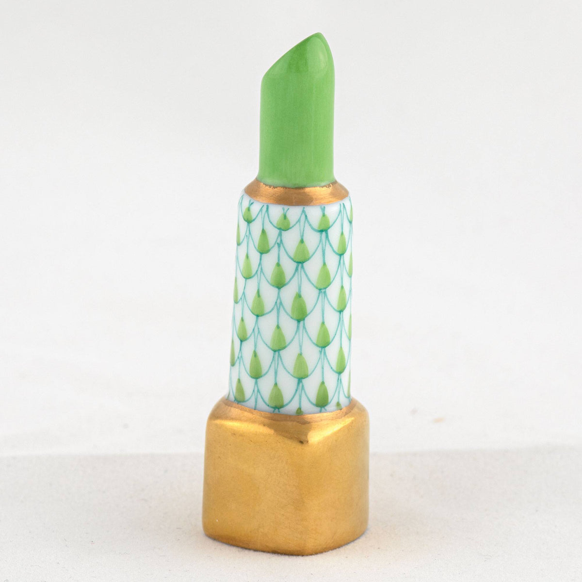 Herend Lipstick Figurine – Key Lime, alternate view