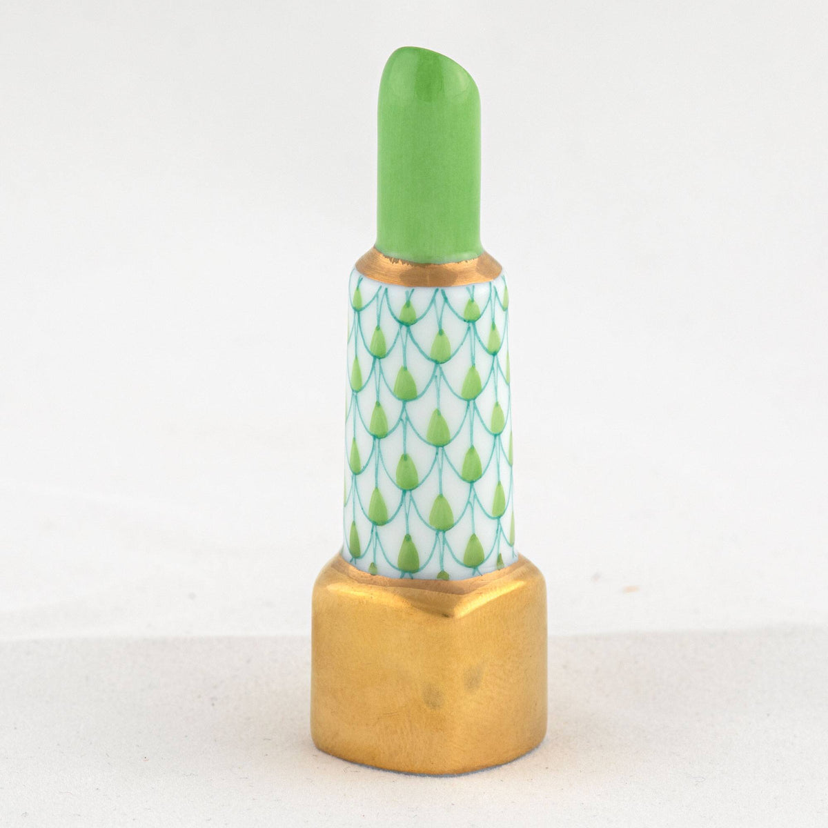 Herend Lipstick Figurine – Key Lime, alternate view