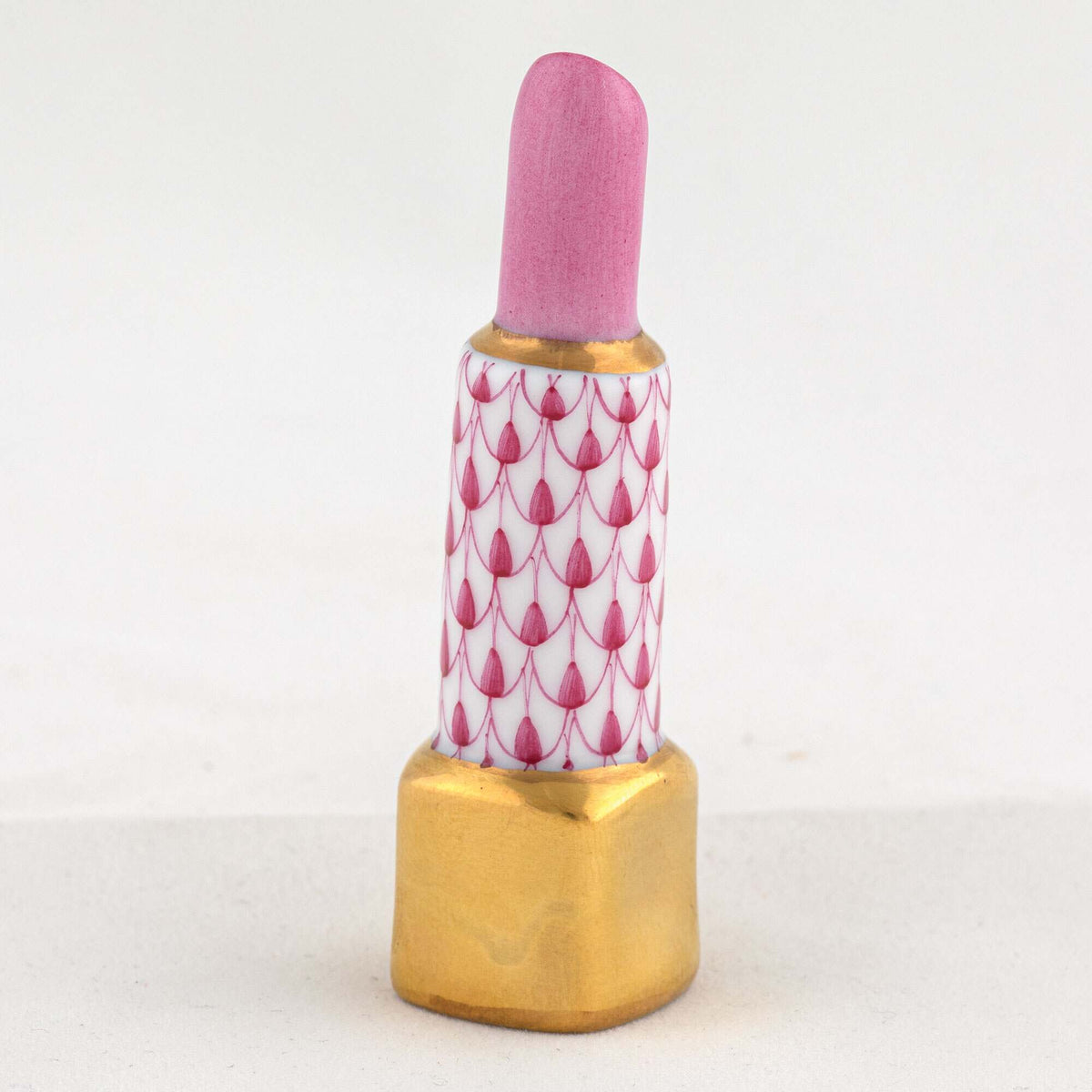 Herend Lipstick Figurine – Raspberry, alternate view