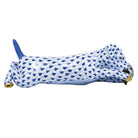 Herend Little Rascal Figurine porcelain figurine painted in the Sapphire fishnet pattern