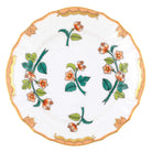 Hand-painted Herend Livia Bread and Butter Plate in fine porcelain, 6in D, on a white background