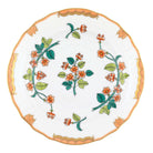 Hand-painted Herend Livia Salad Plate in fine porcelain, 7.5in D, on a white background