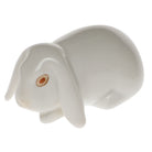 Herend Lop Ear Bunny Figurine porcelain figurine painted in the White fishnet pattern