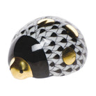 Herend Lucky Ladybug Figurine porcelain figurine painted in the Black fishnet pattern