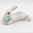 Herend Lying Bunny with Eggs Figurine, alternate view