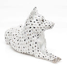Herend Lying Wolf Figurine — additional view