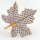Herend Maple Leaf Figurine – Chocolate, alternate view