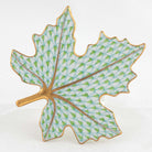 Herend Maple Leaf Figurine – Key Lime, alternate view