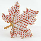 Herend Maple Leaf Figurine – Rust, alternate view