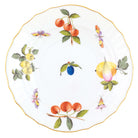 Hand-painted Herend Market Garden Salad Plate in fine porcelain, 7.5in D, on a white background
