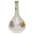 Hand-painted Herend Medium Bud Vase in fine porcelain, 5.25in H, on a white background