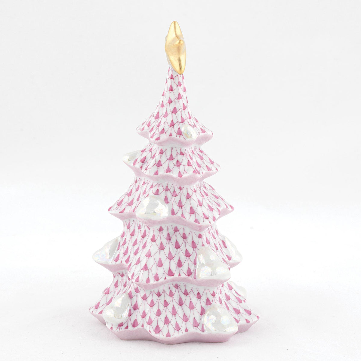 Herend Medium Christmas Tree Figurine – Raspberry, alternate view