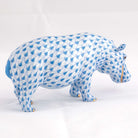 Herend Medium Hippopotamus Figurine – Blue, alternate view