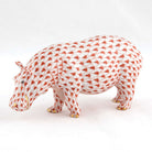 Herend Medium Hippopotamus Figurine – Rust, alternate view
