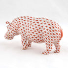 Herend Medium Hippopotamus Figurine – Rust, alternate view