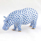 Herend Medium Hippopotamus Figurine – Sapphire, alternate view