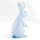 Herend Medium Standing Rabbit Figurine – Blue, alternate view
