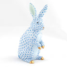 Herend Medium Standing Rabbit Figurine – Blue, alternate view