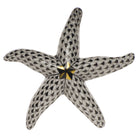 Medium Starfish Figurine in hand-painted Black porcelain by Herend of Hungary