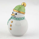 Herend Mini Snowman Figurine – Key Lime, alternate view