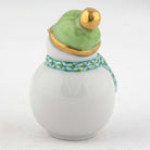 Herend Mini Snowman Figurine – Key Lime, alternate view