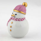 Herend Mini Snowman Figurine – Raspberry, alternate view