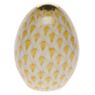 Herend Miniature Egg Figurine porcelain figurine painted in the Butterscotch fishnet pattern