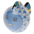 Miniature Fish Figurine in hand-painted Blue porcelain by Herend of Hungary