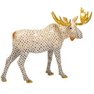 Moose Figurine in hand-painted Multicolor porcelain by Herend of Hungary