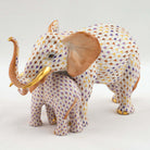 Herend Mother and Baby Elephant Figurine — additional view