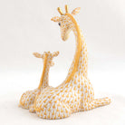 Herend Mother and Baby Giraffe Figurine – Butterscotch, alternate view