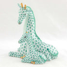 Herend Mother and Baby Giraffe Figurine – Green, alternate view
