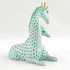 Herend Mother and Baby Giraffe Figurine – Green, alternate view