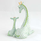 Herend Mother and Baby Giraffe Figurine – Key Lime, alternate view