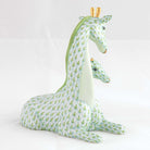 Herend Mother and Baby Giraffe Figurine – Key Lime, alternate view