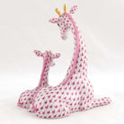 Herend Mother and Baby Giraffe Figurine – Raspberry, alternate view