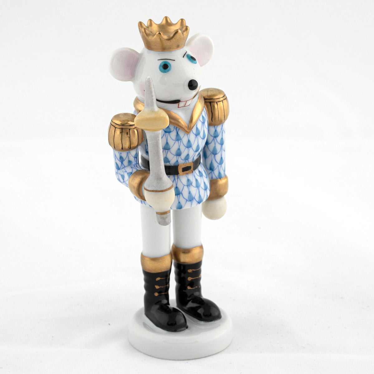 Herend Mouse King Nutcracker Figurine – Blue, alternate view