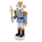 Herend Mouse King Nutcracker Figurine porcelain figurine painted in the Sapphire fishnet pattern