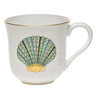 Herend Mug porcelain figurine painted in the Green fishnet pattern