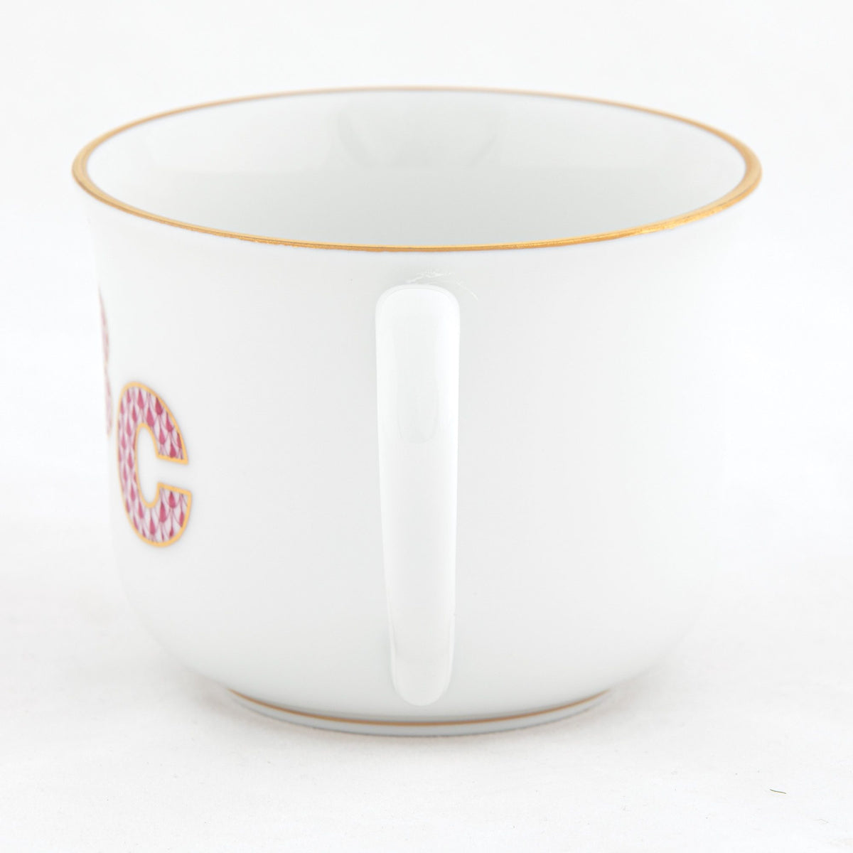 Herend Mug with Abc – Raspberry, alternate view