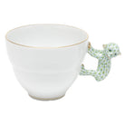 Mug with Monkey Handle in hand-painted Key Lime porcelain by Herend of Hungary