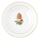 Hand-painted Herend Mushroom Luncheon Luncheon Plate - Motif 10 in fine porcelain, 8.25in D, on a white background