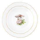 Herend Mushroom Luncheon Plate Motif 01 in Multicolor - Hand-painted Hungarian porcelain by Herend. Paris Tableware.