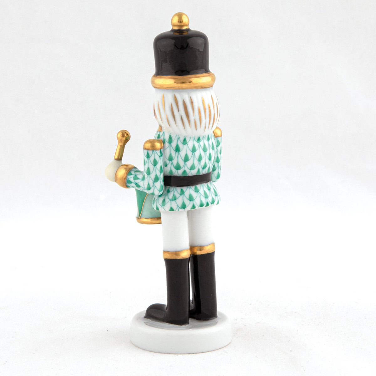 Herend Nutcracker Drummer Figurine – Green, alternate view