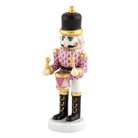 Herend Nutcracker Drummer Figurine porcelain figurine painted in the Raspberry fishnet pattern