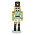 Key Lime fishnet Nutcracker Figurine figurine, hand-painted Herend porcelain with 24k gold accents