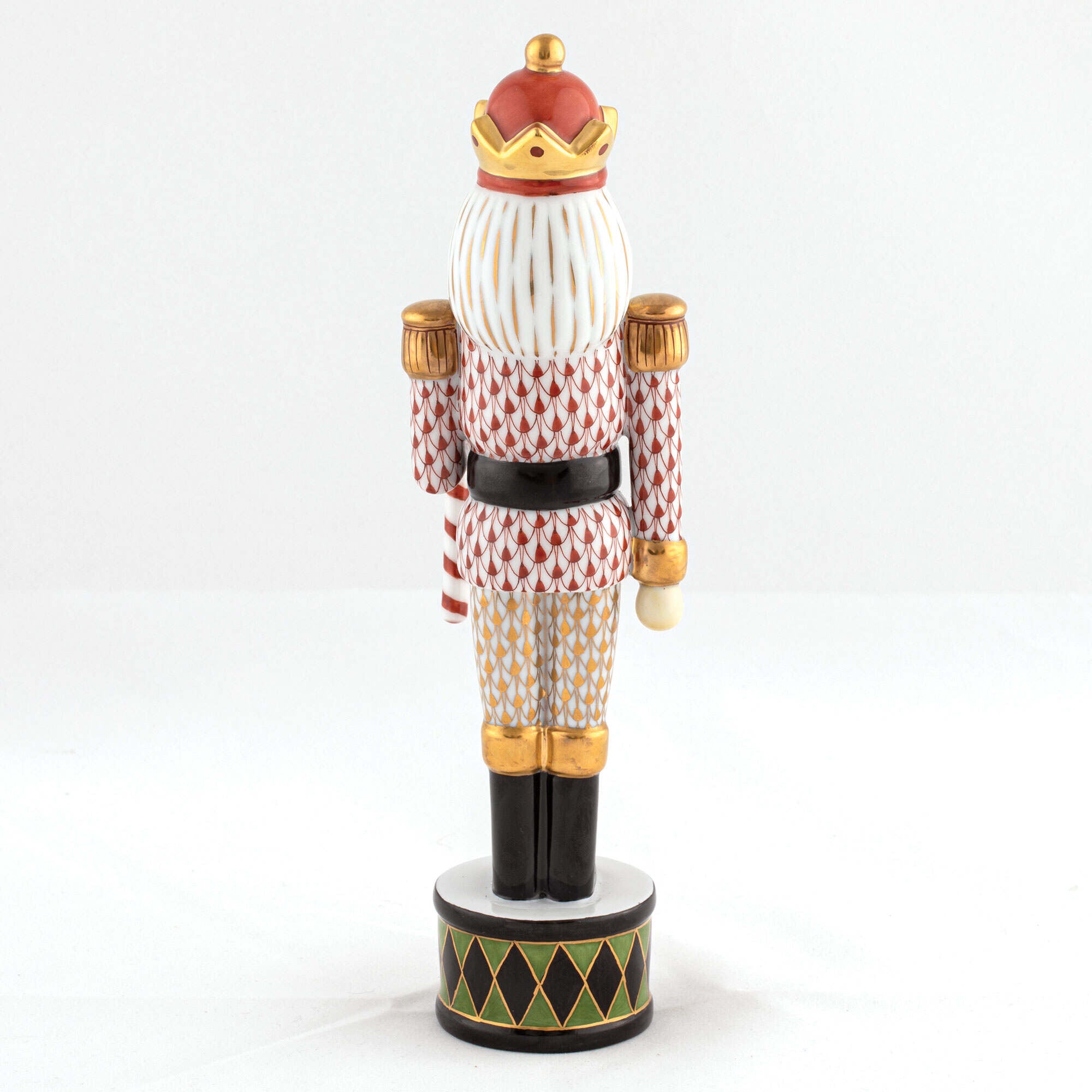 Herend Nutcracker with Candy Cane Figurine — additional view
