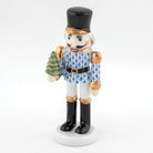 Herend Nutcracker with Christmas Tree Figurine – Blue, alternate view