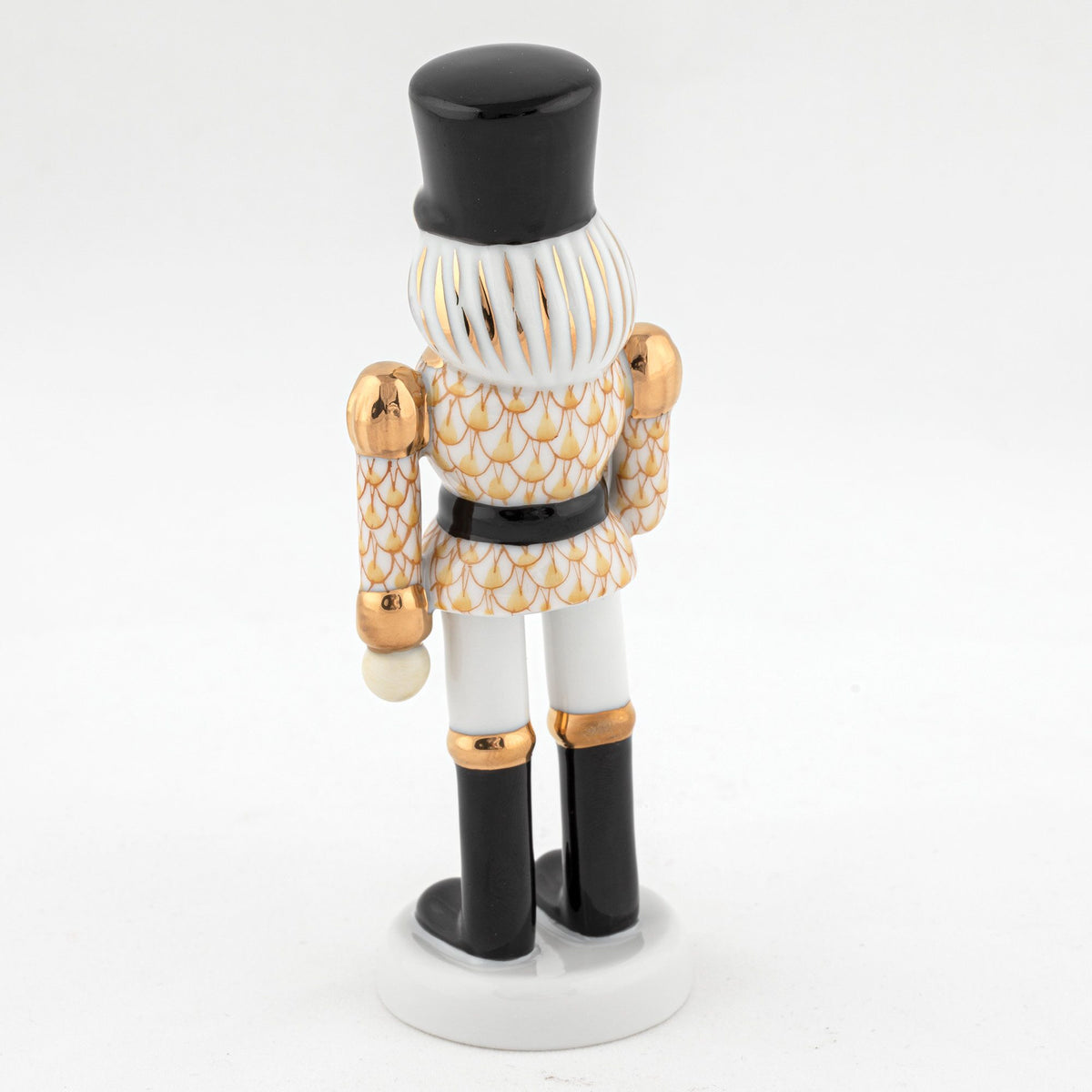 Herend Nutcracker with Christmas Tree Figurine – Butterscotch, alternate view